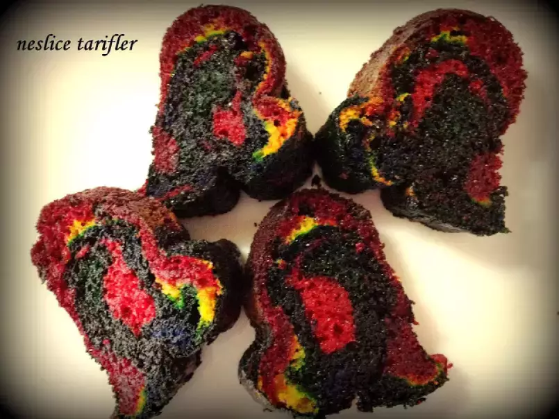 Gökkuşağı Keki (Rainbow Cake)