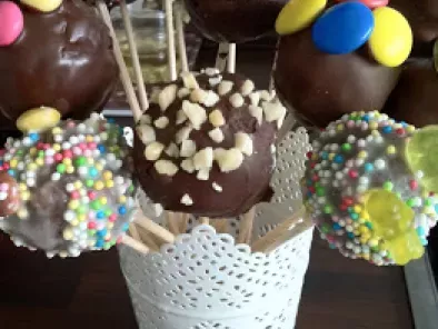 Rengârenk cake popslar - fotoğraf 2