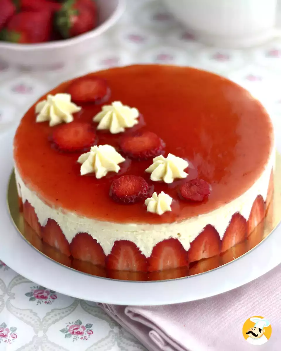 Fraisier, ilkbahar için mükemmel çilekli tart