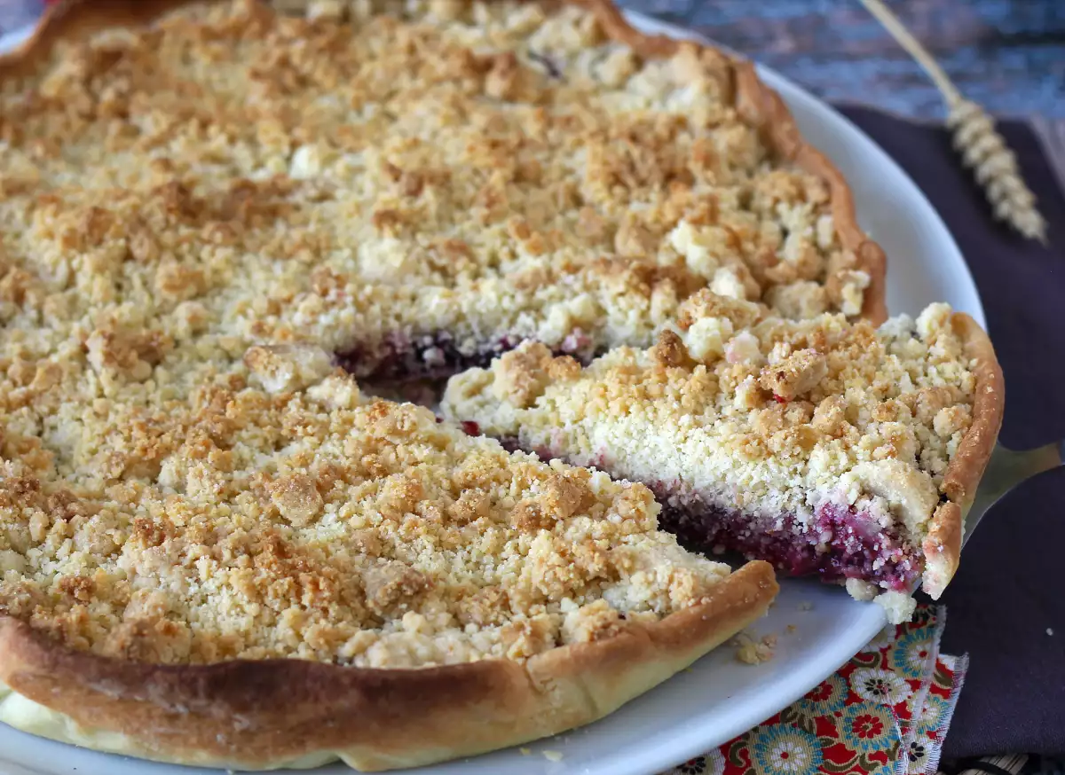 Çilekli crumble