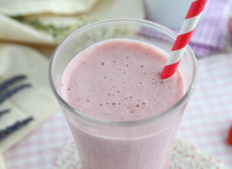 Çilekli kremalı shake