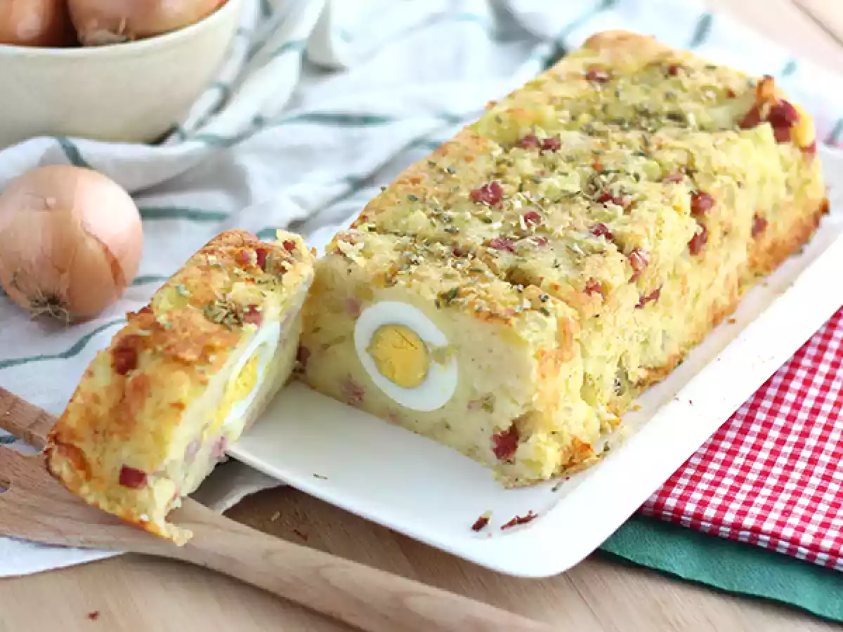 4. Patates ve yumurta terrine: basit, pratik ve etkili
