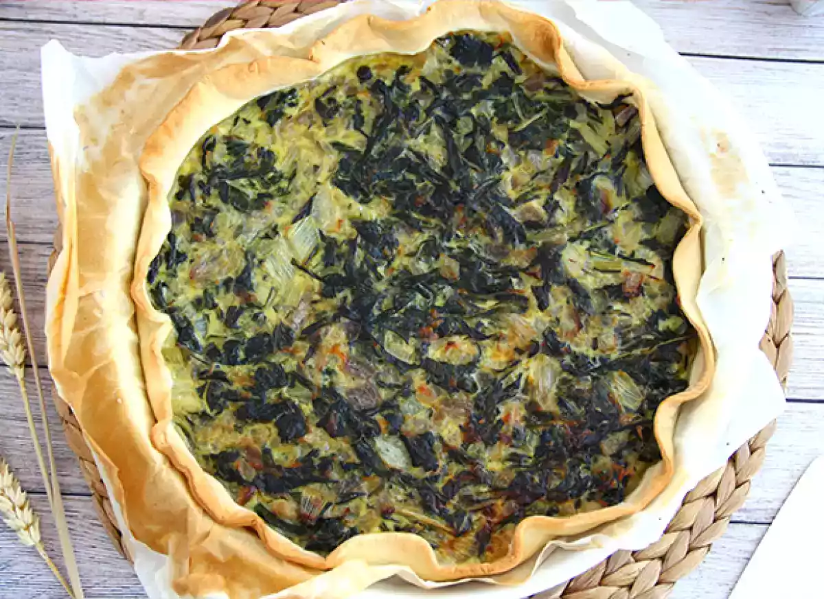 7. Tuzlu pazı tartı: lezzetli ve vejetaryen