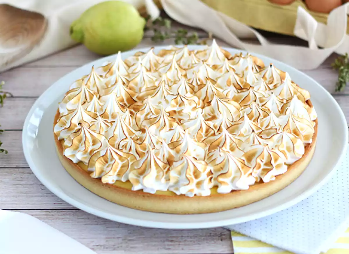 Limonlu kremalı tart
