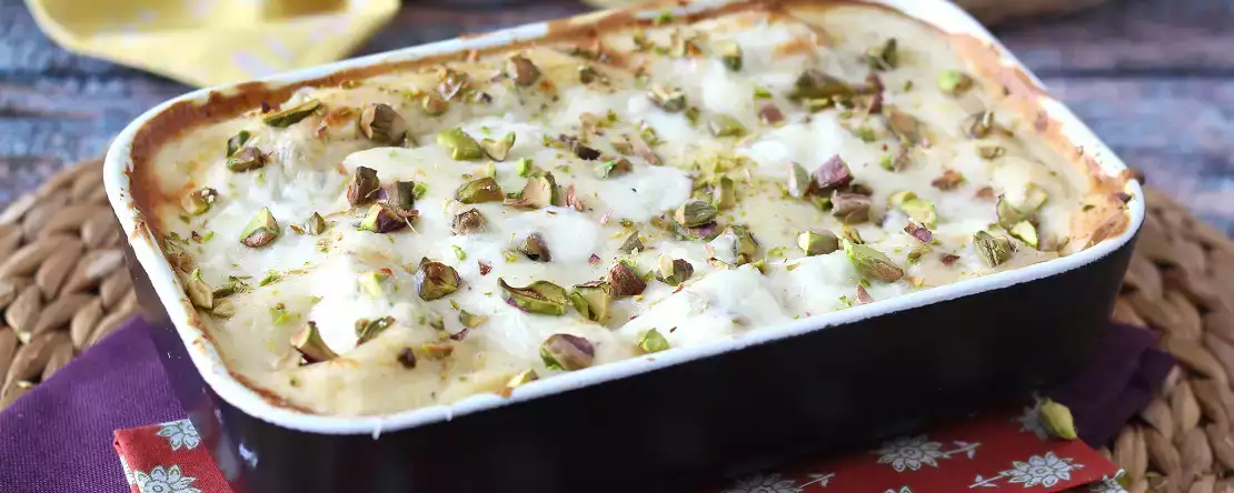 Lazanya di pesce: Pazar öğle yemeğinde devrim yaratan somon, burrata ve antep fıstıklı kremalı tarif