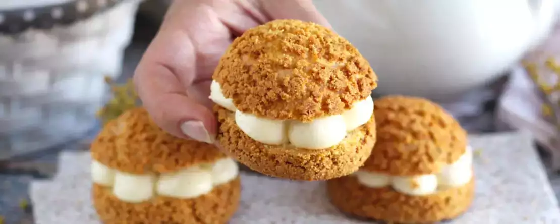 Kraquelinli choux: adım adım tarif ve profesyonel sonlandırma ile yeni tatlı takıntısı