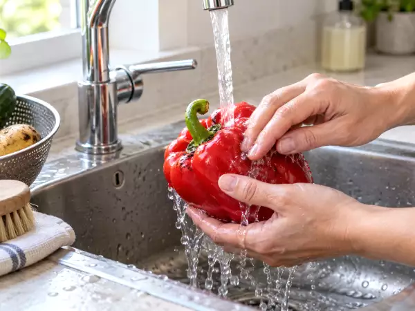 Sebzeleri sabunla yıkamak mı? Soğuk akan su daha güvenli bir varsayılan tercihtir