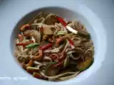 Tarif Kaju ve kabaklı pirinç noodle......