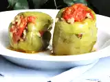 Tarif Zeyti̇nyağli közlenmi̇ş patlicanli bi̇ber dolmasi