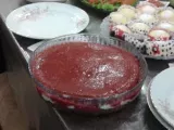 Tarif Çilek soslu hazır pastabandan pasta