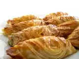 Tarif Mi̇dye börek-porsi̇yonluk büzgülü börek