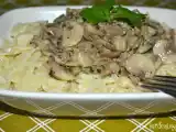Tarif Mantarli kiymali (kremali) makarna