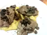 Tarif Şaraplı dana ciğeri & polenta