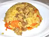Tarif Kuşbaşı etli havuçlu bulgur pilavı...