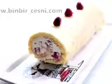 Tarif Beyaz çikolata mousse ve ahududulu rulo pasta