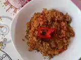 Tarif Mantarli sebzeli̇ bulgur pi̇lavi