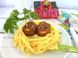 Tarif Spagetti̇den kuş yuvasi, köfteden kuşlar
