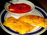 Tarif Sebzeli̇, soslu börek