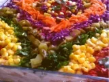 Tarif Kilim desenli salata