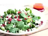 Tarif Nar ve tulum peynirli kuzu ispanak salatası tarifi