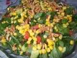 Tarif Cevizli mısırlı yeşil salata