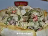Tarif Yufka çanağinda makarna salatasi
