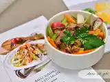 Tarif Academia barilla ile ballı, susamlı, etli salata