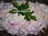 Tarif Yoğurtlu cevizli kırmızı lahana salatası