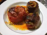 Tarif Firinda bi̇ber ve domates dolmasi