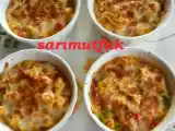 Tarif Kaşarli menemen ve kahvalti sofrasi