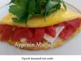 Tarif Peynirli domatesli tost omlet tarifi-gunun menusu