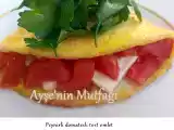 Tarif Peynirli domatesli tost omlet tarifi-gunun menusu