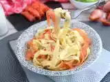 Tarif Somon füme ve dereotlu tagliatelle