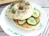 Tarif Somonlu simit, salatalık ve fromage frais