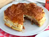 Tarif Hamburger turtası, paylaşmak için bir çizburger!