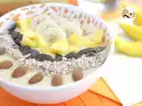 Tarif Mango ve muzlu smoothie kasesi