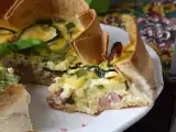 Tarif Tortilla ile hamur işi içermeyen bir kiş mi? bu mümkün! yaz için mükemmel olan hafif bir tarif!