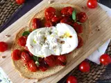 Tarif Kavrulmuş domates ve burrata bruschetta