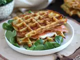 Tarif Patatesli waffle - somon füme ve fromage frais ile waffle sandviç