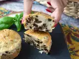 Tarif Hava fritözünde zeytinli ve philadelphia peynirli tuzlu muffinler