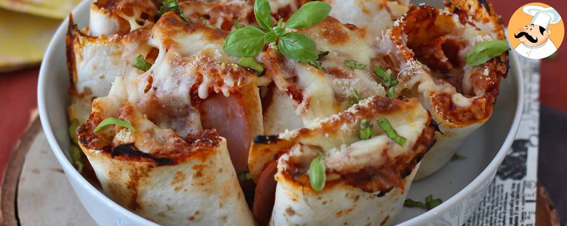 Tortilla ile ne yapmalı pizza tadında, paylaşmak için gurme bir yemek!