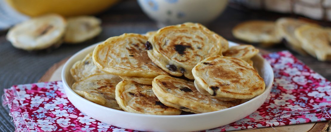 Şeker ilavesiz muzlu krepler kahvaltı için mükemmel!
