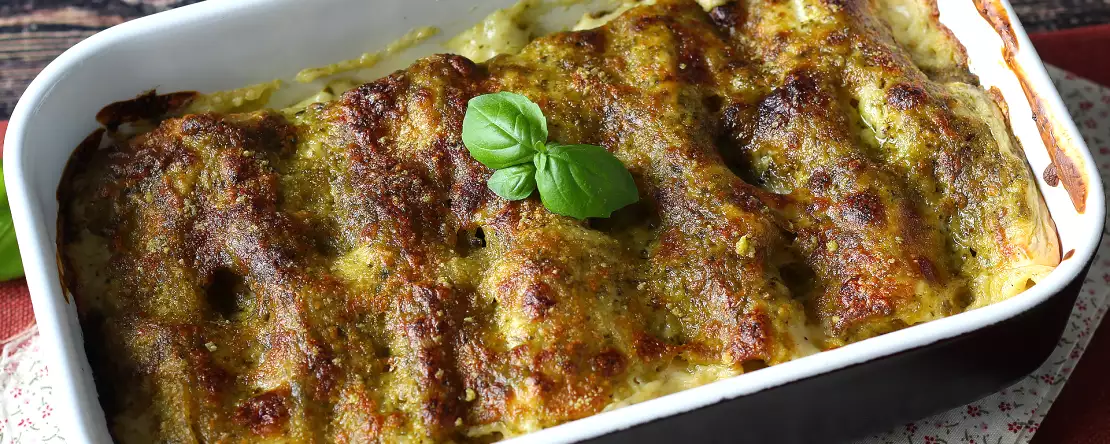 Kremalı pesto cannelloni au gratin: kolay ve lezzetli tarif
