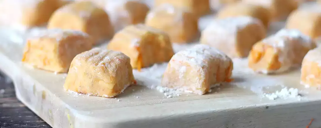 Ev yapımı balkabağı gnocchi: yumuşak, narin ve sonbahar için mükemmel!