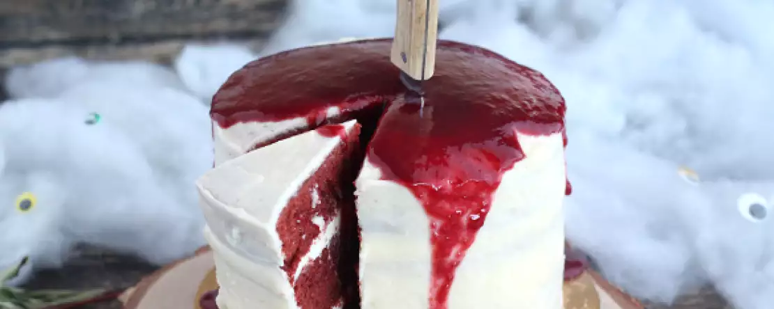 Cadılar Bayramı'na özel Red Velvet kek!