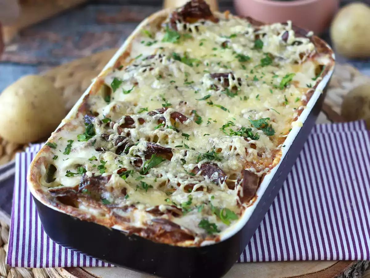 Tarif Hava fritözü ile patates graten