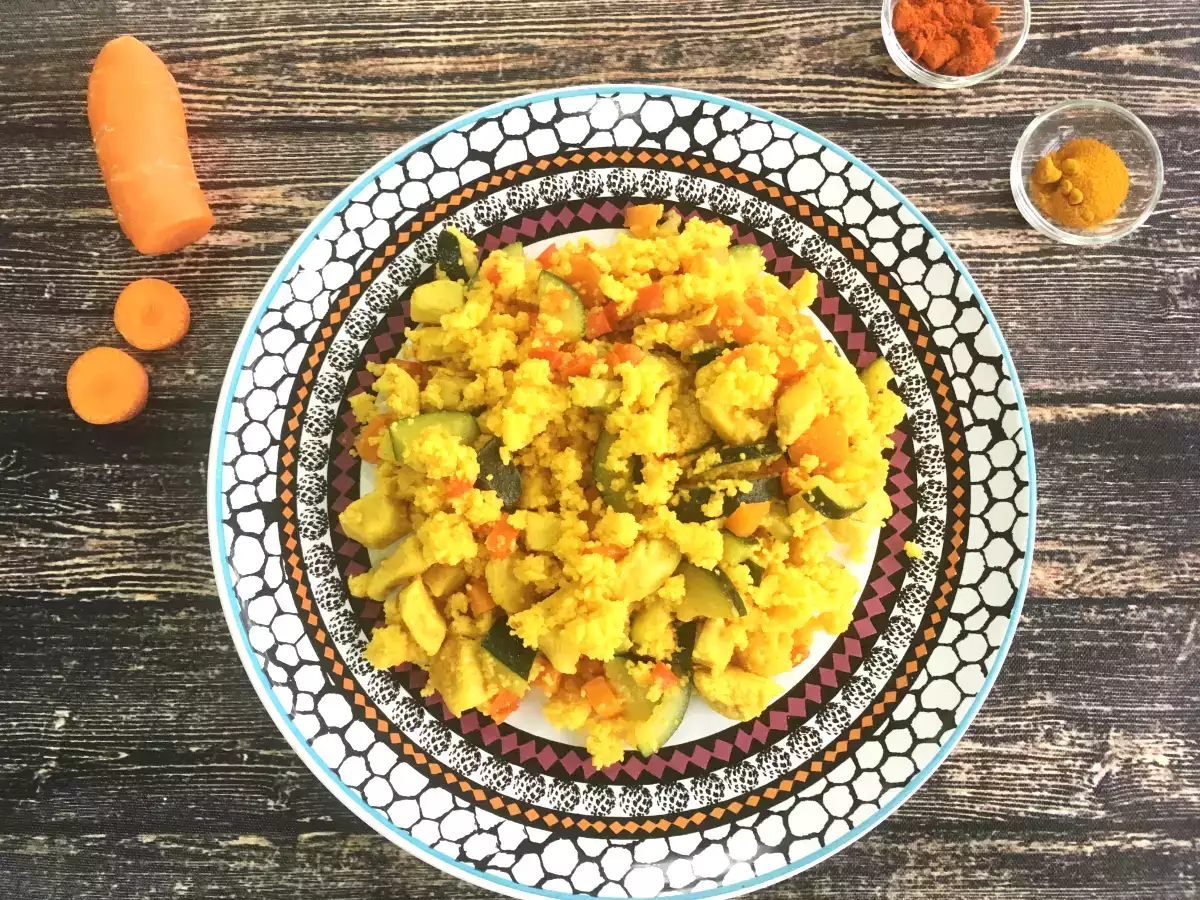 Tarif Ekspres kuskus (tavuk ve sebze)