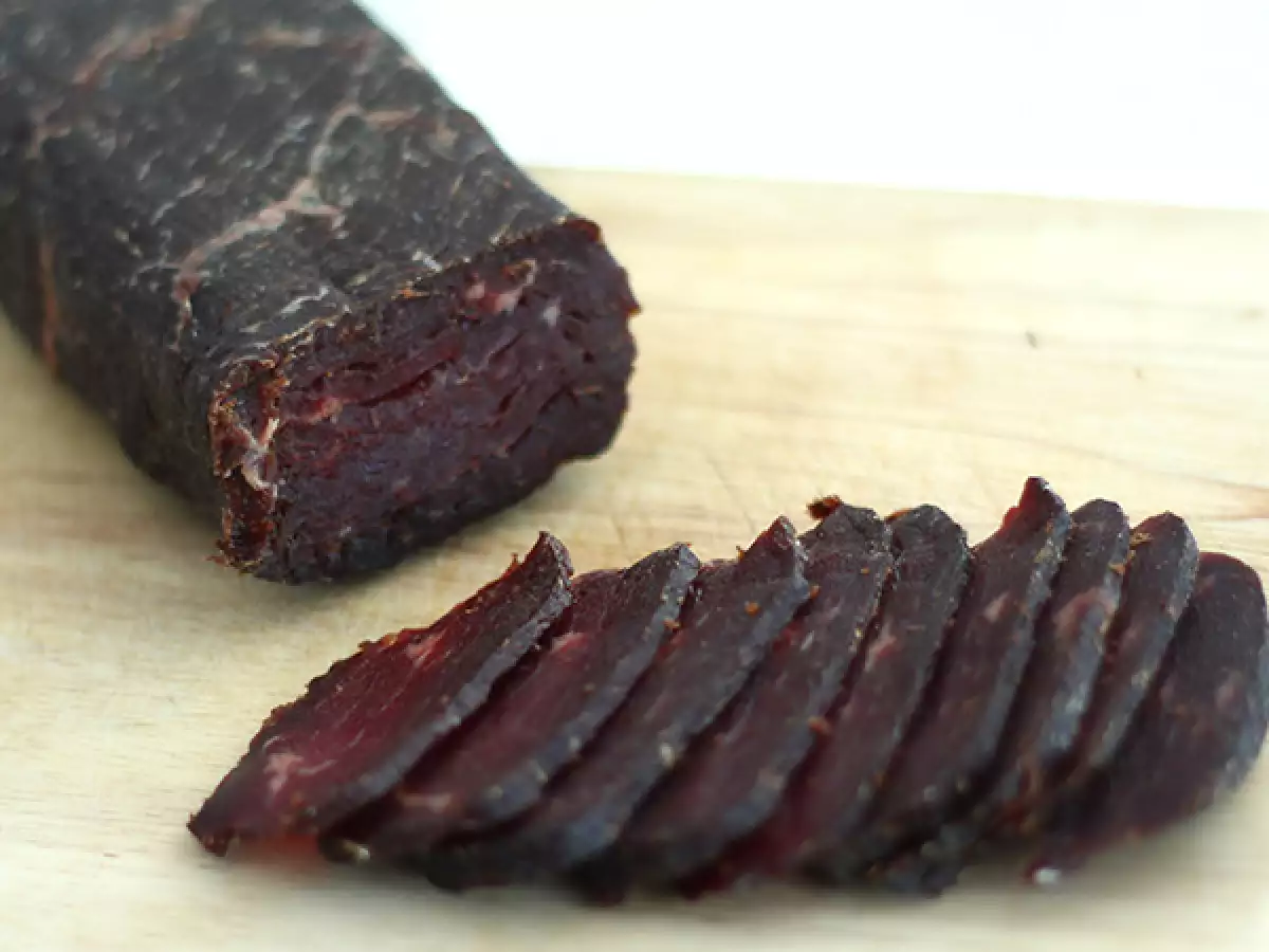 Tarif Bündnerfleisch veya kurutulmuş sığır eti