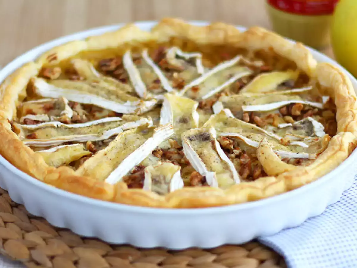 Tarif Camembert peynirli elmalı tart