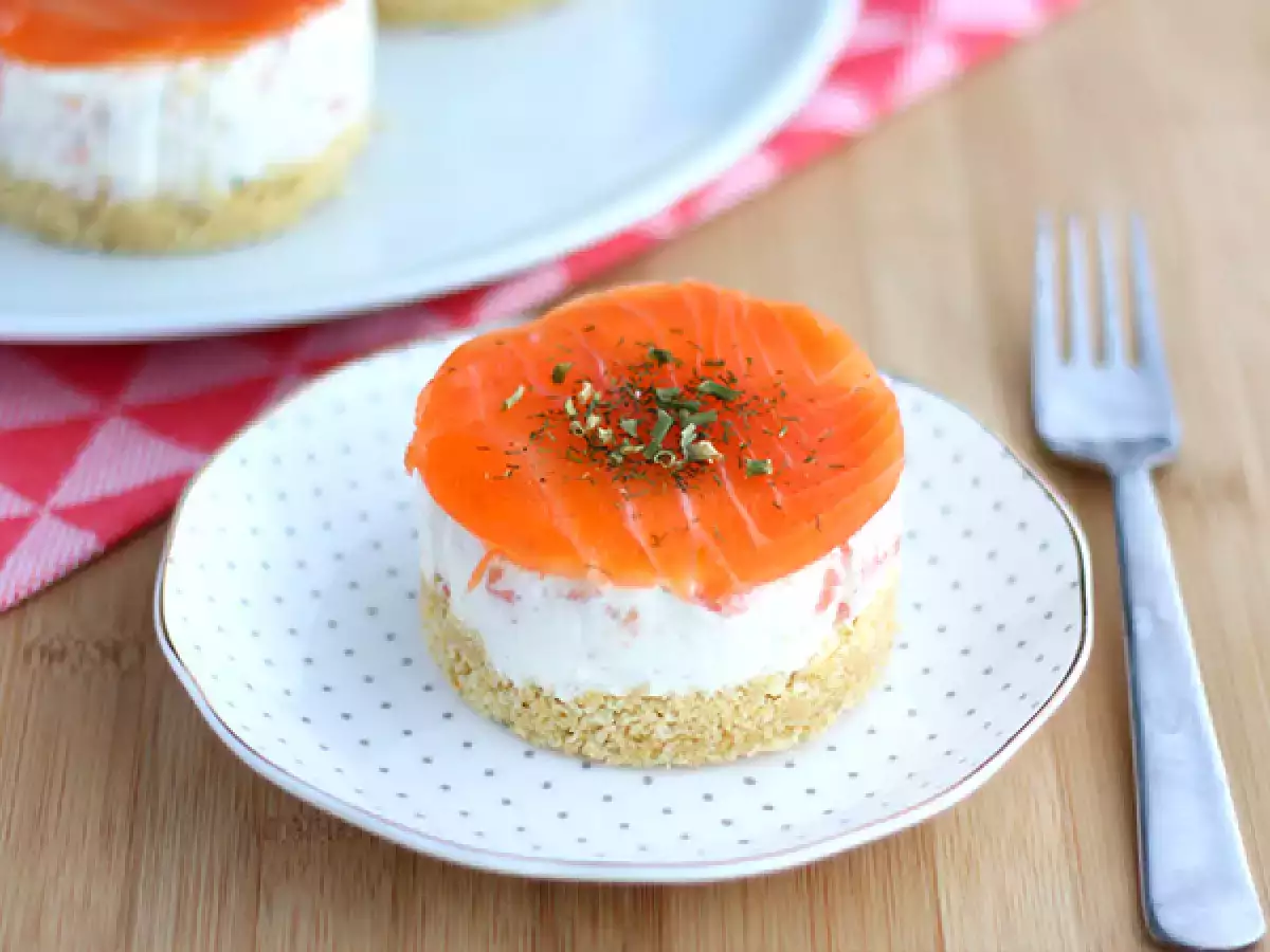 Tarif Tuzlu somonlu cheesecake